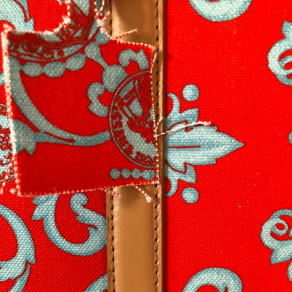 ESCADA "GLADIOLA" CANVAS & LEATHER HERITAGE WOW! - Picture 2 of 8